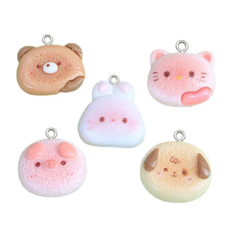 Phone Cases With Charms - 10Pcs Glossy Cartoon Rabbit Resin Charms
