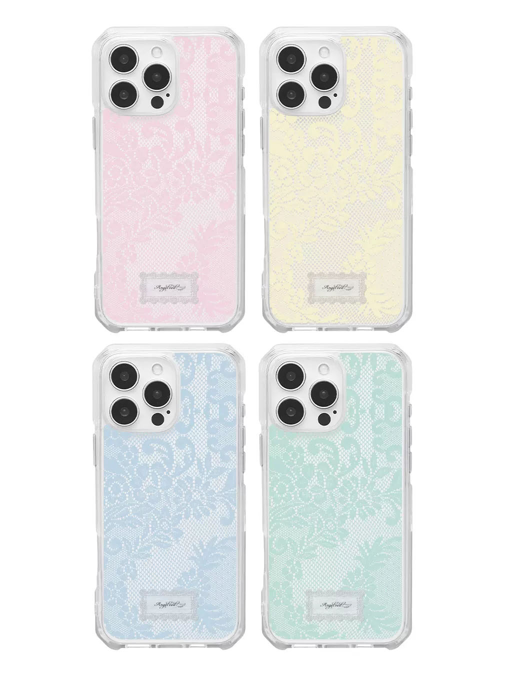 Phone Cases Girly - Korean Ins Colored Lace Sweet Girl