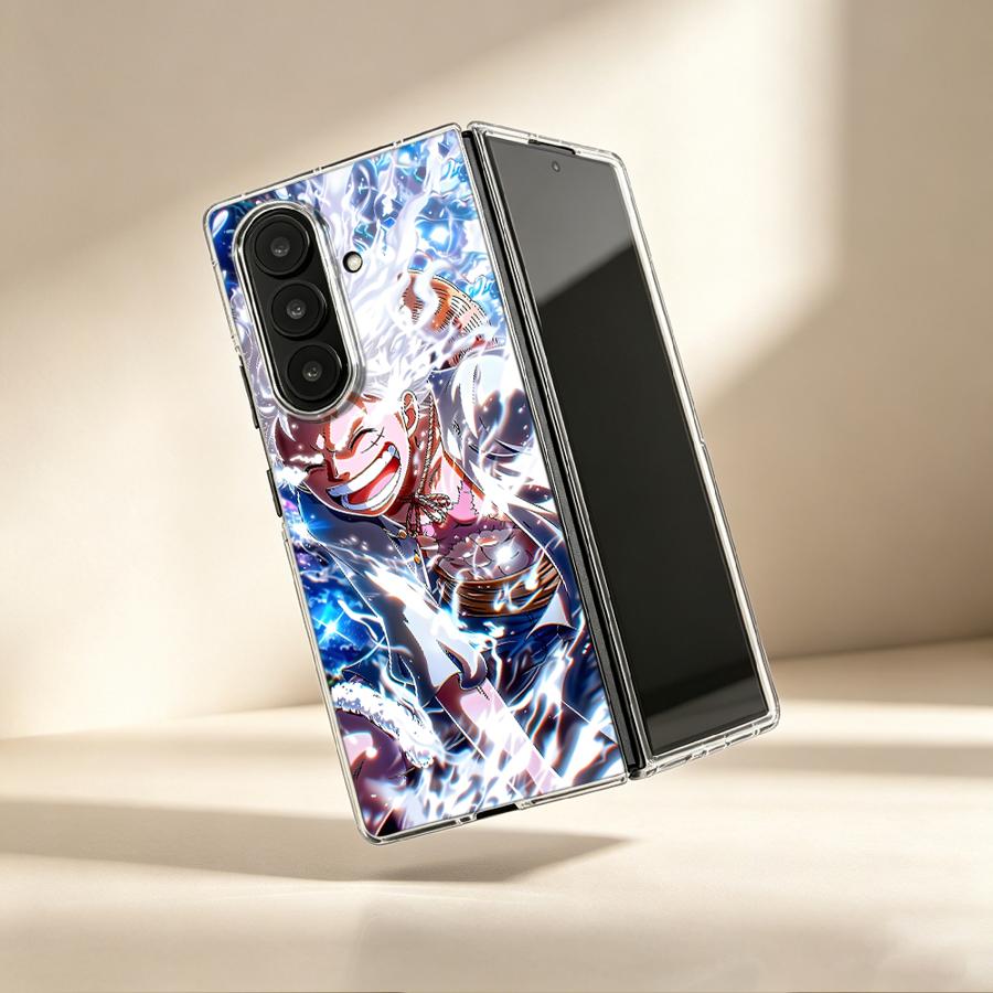 Phone Cases Z Fold 4 - Cartoon O-One P-iece Transparent Soft Phone