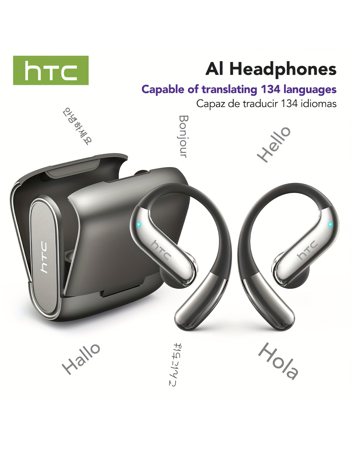 Phone Cases Case - Open-ear Bluetooth Headphones HTC 30 Hrs