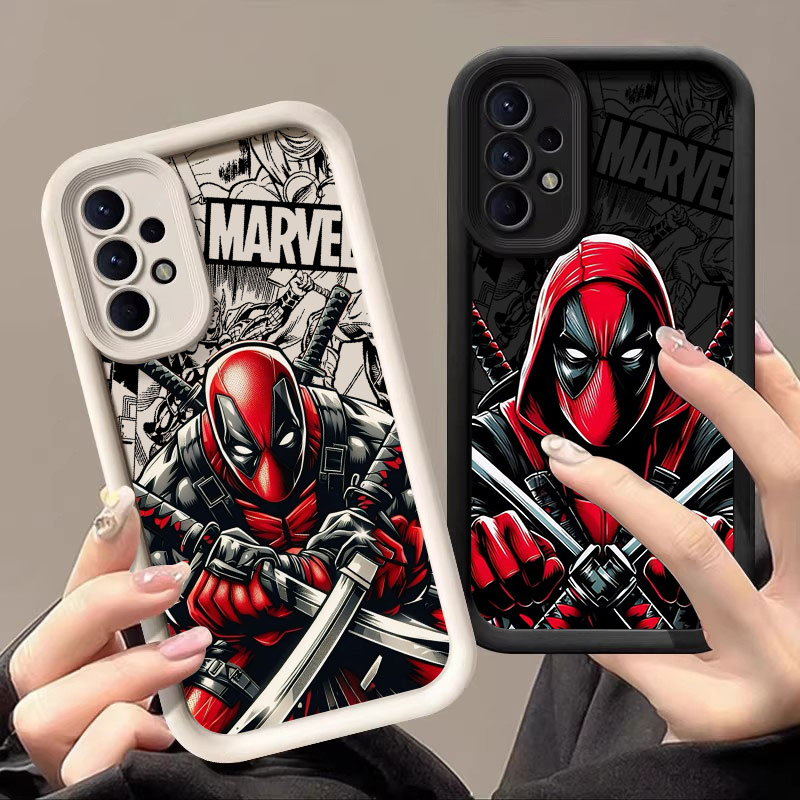 Phone Cases Samsung A14 - Swordsman Deadpool Marvel Case For Samsung