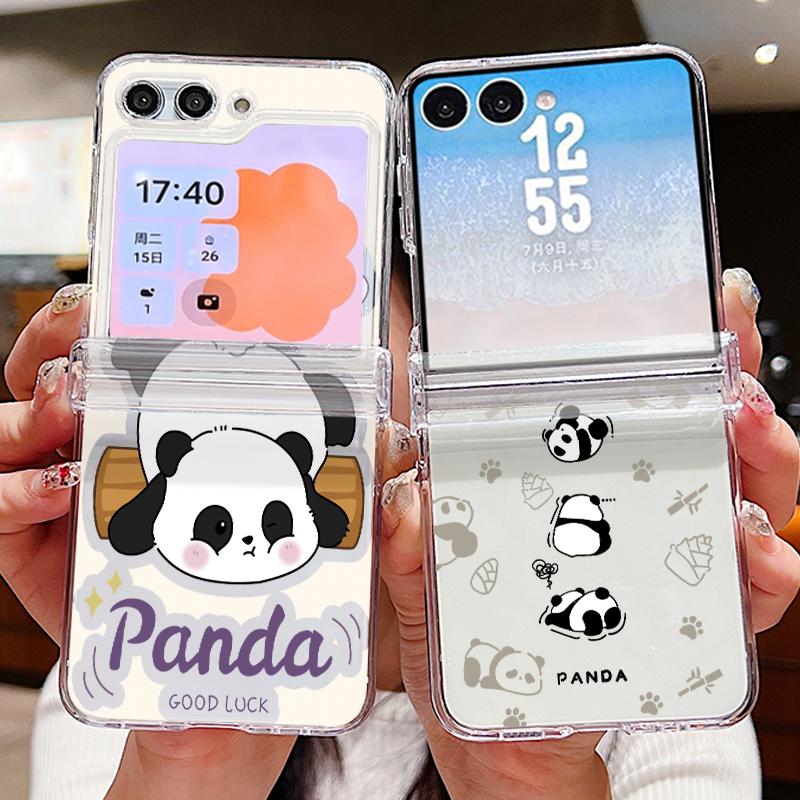 Phone Cases Hard - Cartoon Panda Printed Phone Case For
