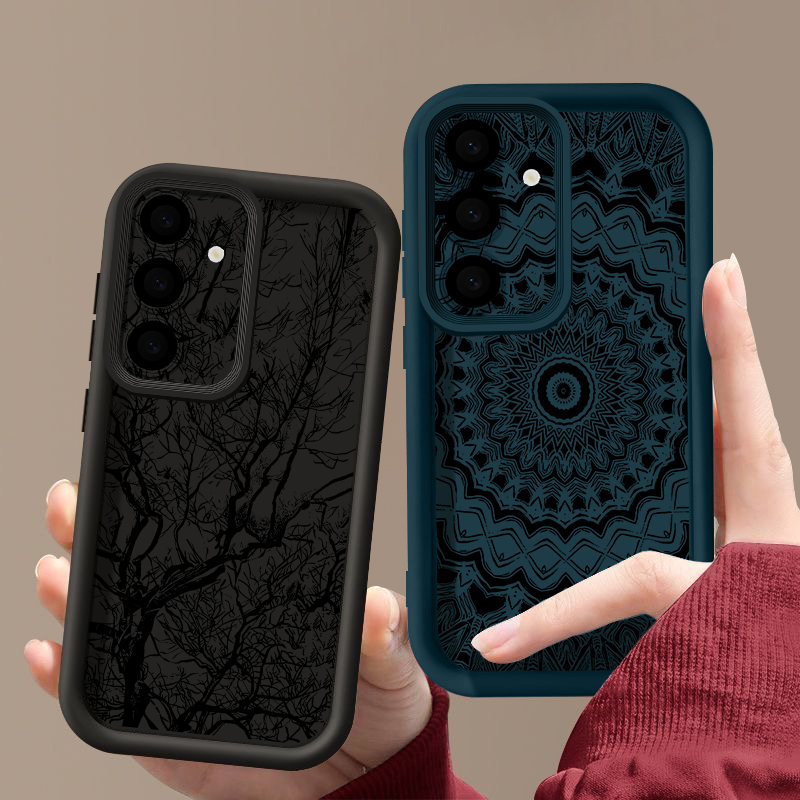 Retro Flower Totem Pattern Cas - Phone Cases Samsung A14 评论和价格