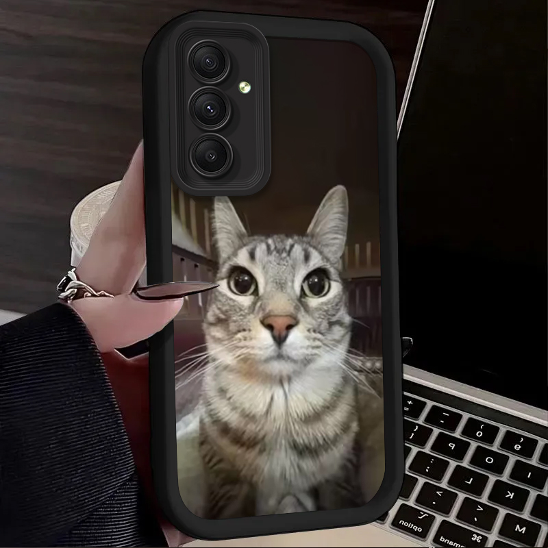 Trendy Cat Smoking Phone Case  - Phone Cases Samsung A14 评论和价格
