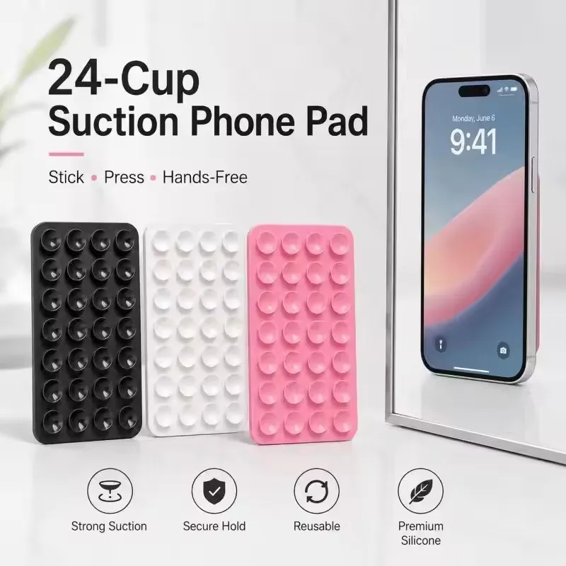 Silicone Wall Suction Cup Brac - Phone Cases Case 评论和价格