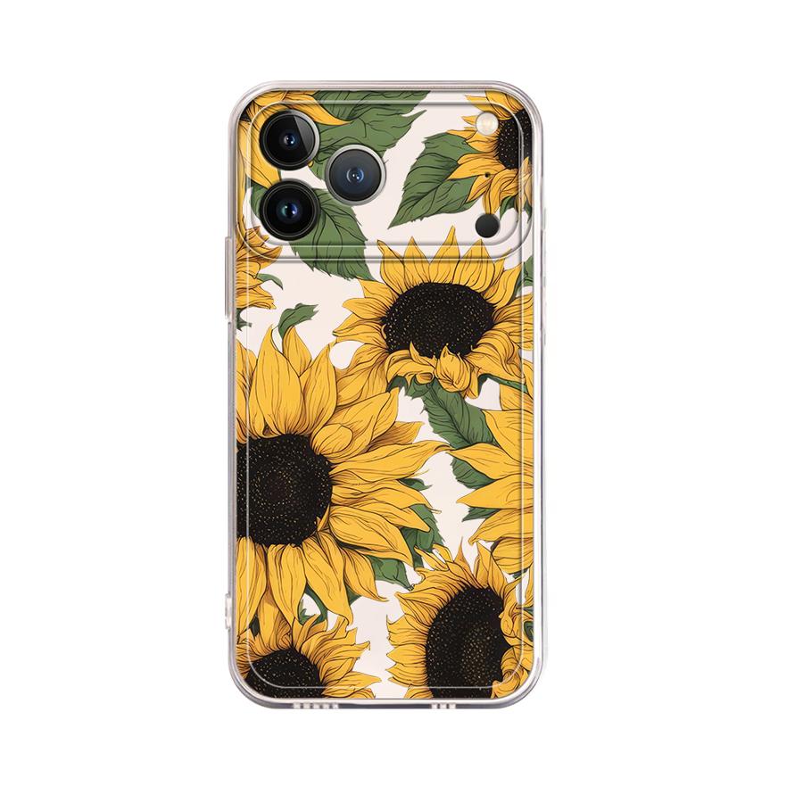 Cute Sunflower Pattern Case fo - Apple Iphone 15 评论和价格