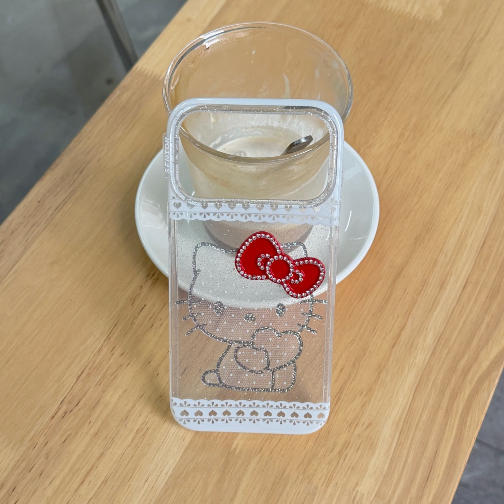 Cute Lace Glitter Laser Hello  - Phone Cases Girly 评论和价格