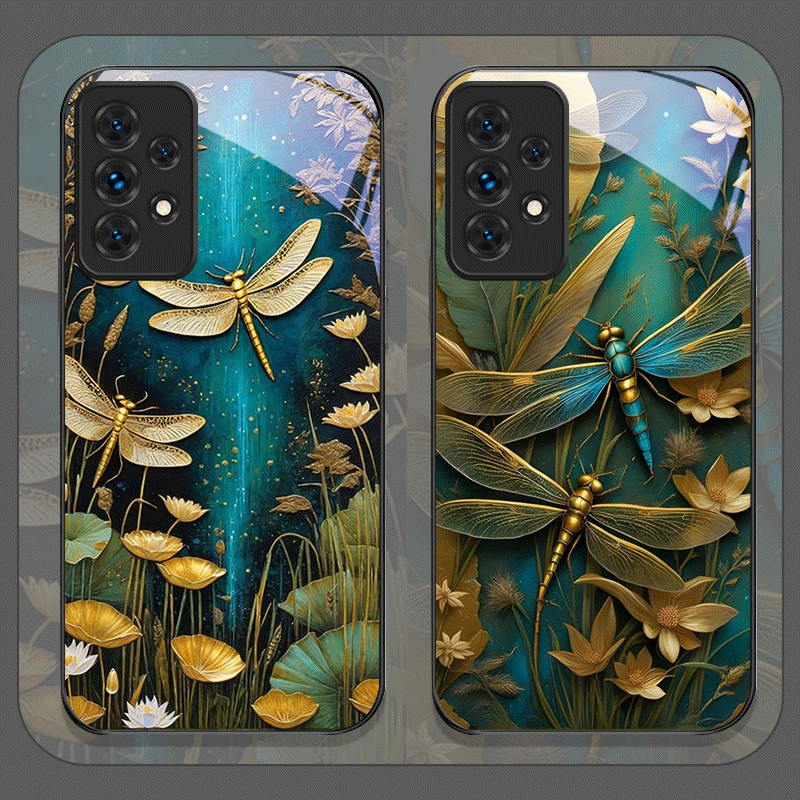 Flower Golden Dragonfly Temper - Phone Cases Samsung A14 评论和价格