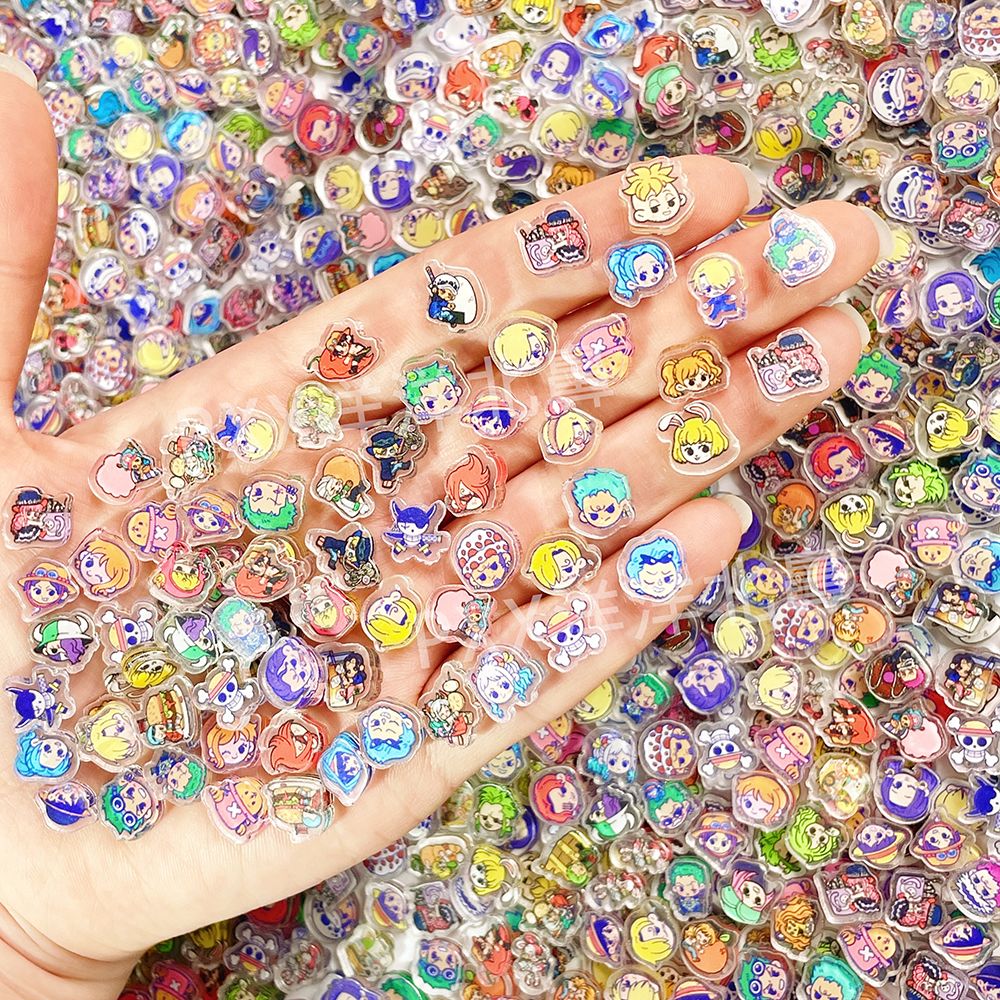 100 mini One Piece acrylic DIY - Phone Cases With Charms 评论和价格