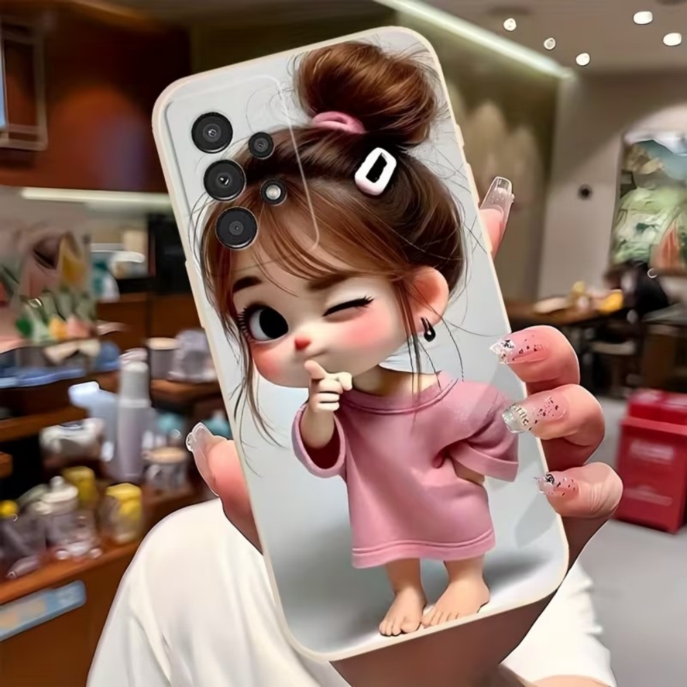 Cute Cartoon Girl Pattern Desi - Phone Cases Girly 评论和价格