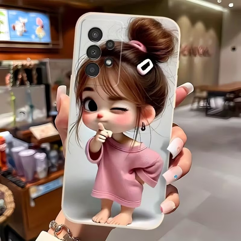 Cute Cartoon Girl Pattern Desi - Phone Cases Girly 评论和价格