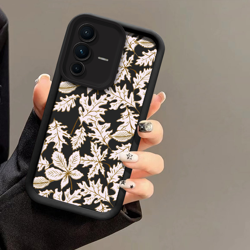 Leaves Pattern Phone Case For  - Vivo V40 评论和价格