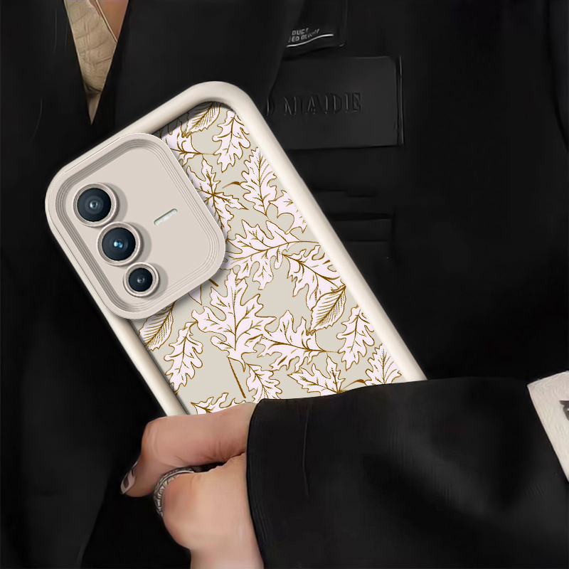 Leaves Pattern Phone Case For  - Vivo V40 评论和价格